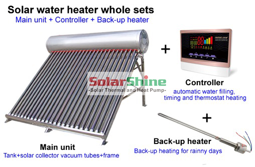 3  vacuum tube solar water heater