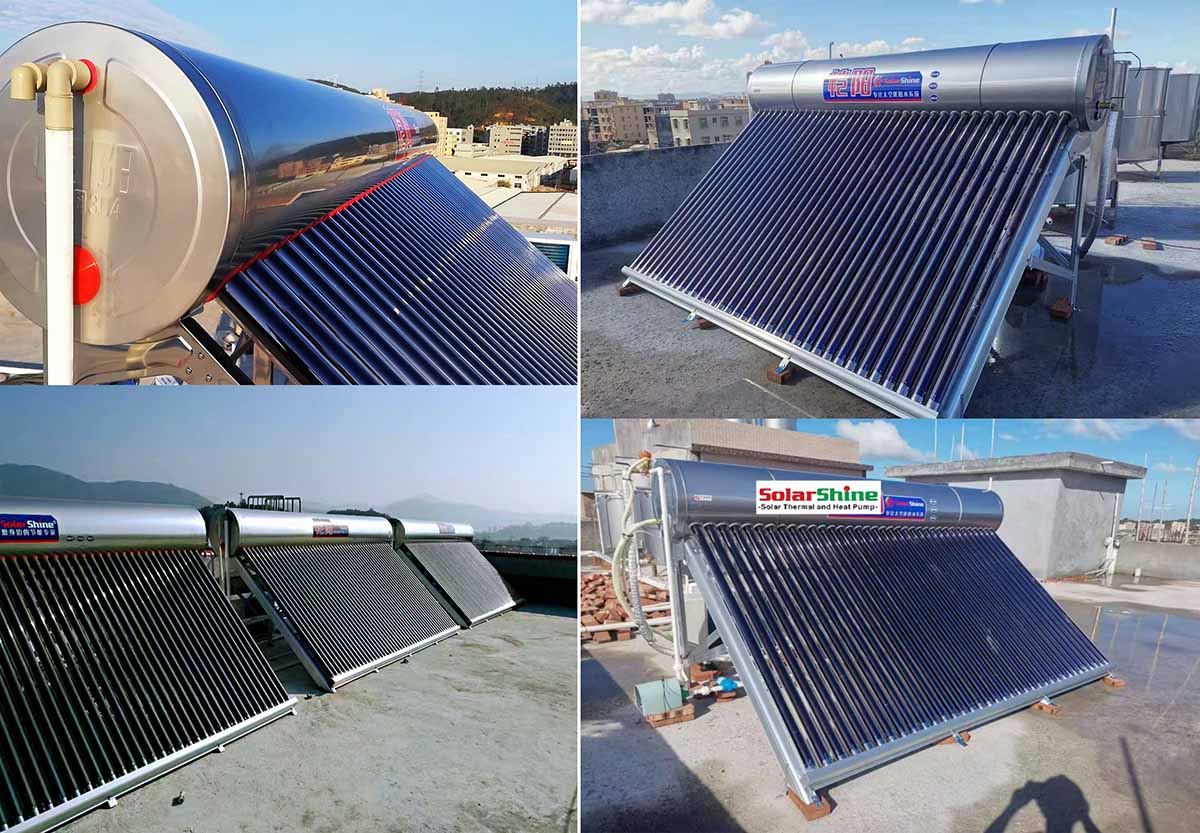 application of vacuum tube solar water heater