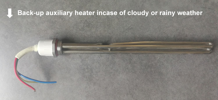 electric heater element for solar water heater